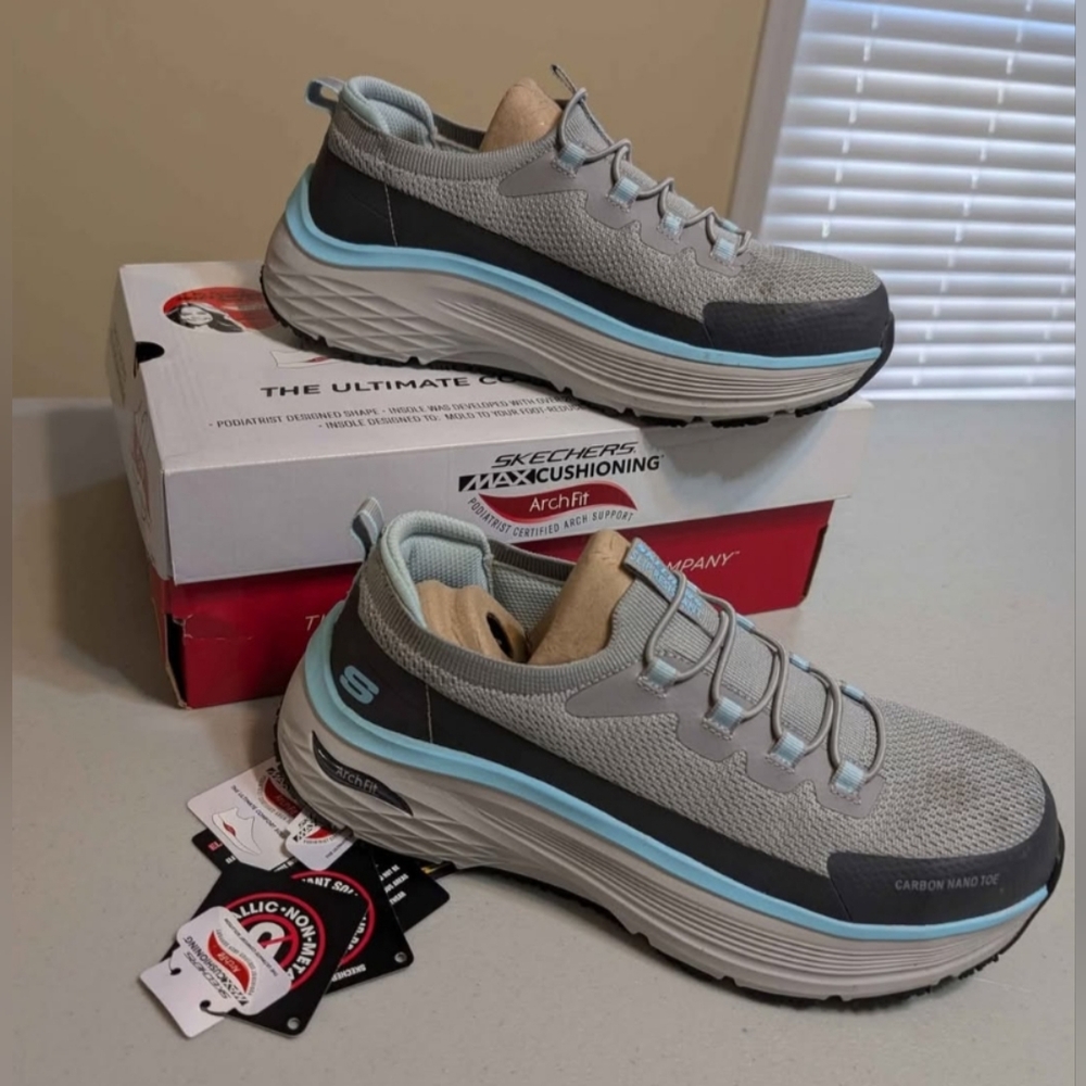Skechers safety toe shoes, women's 9
